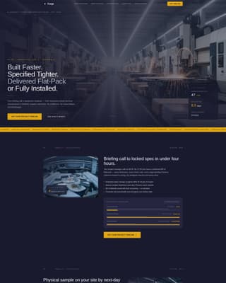 Forge - Precision Furniture Landing Page Template