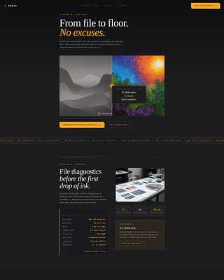 Press - Precision Commercial Landing Page Template