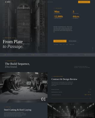 Berth - Precision Shipyard Landing Page Template