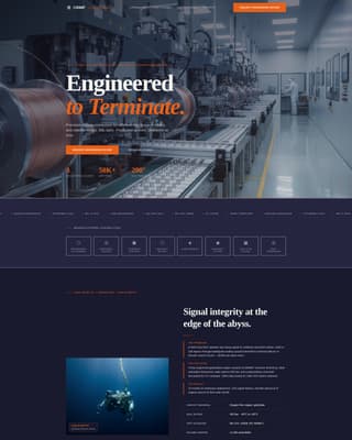 Crimp - Precision Connector Landing Page Template