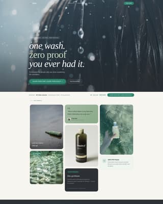 Flake - Clarifying Haircare Landing Page Template