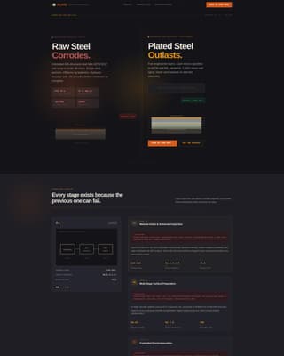 Plate - Precision Electroplating Landing Page Template