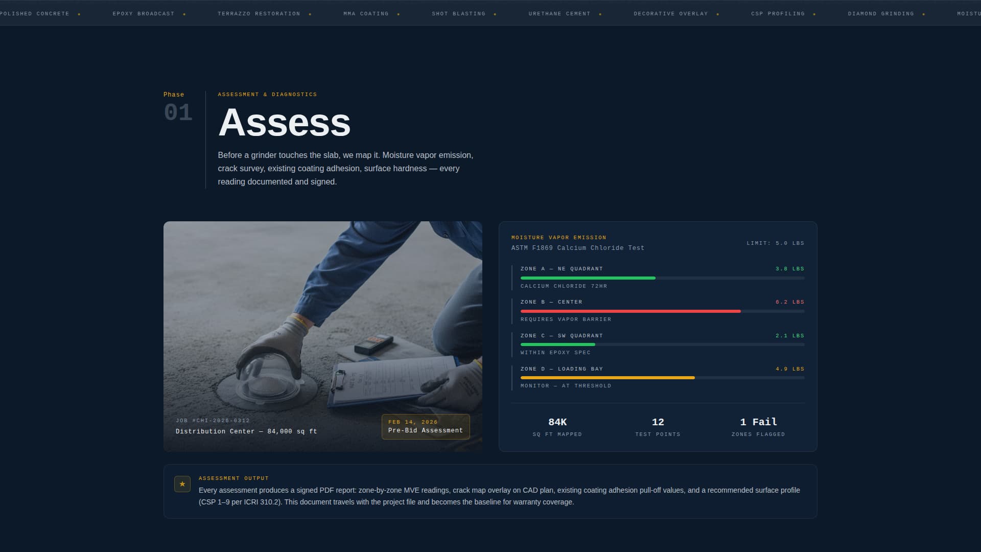Surface - Precision Finishing Landing Page Template