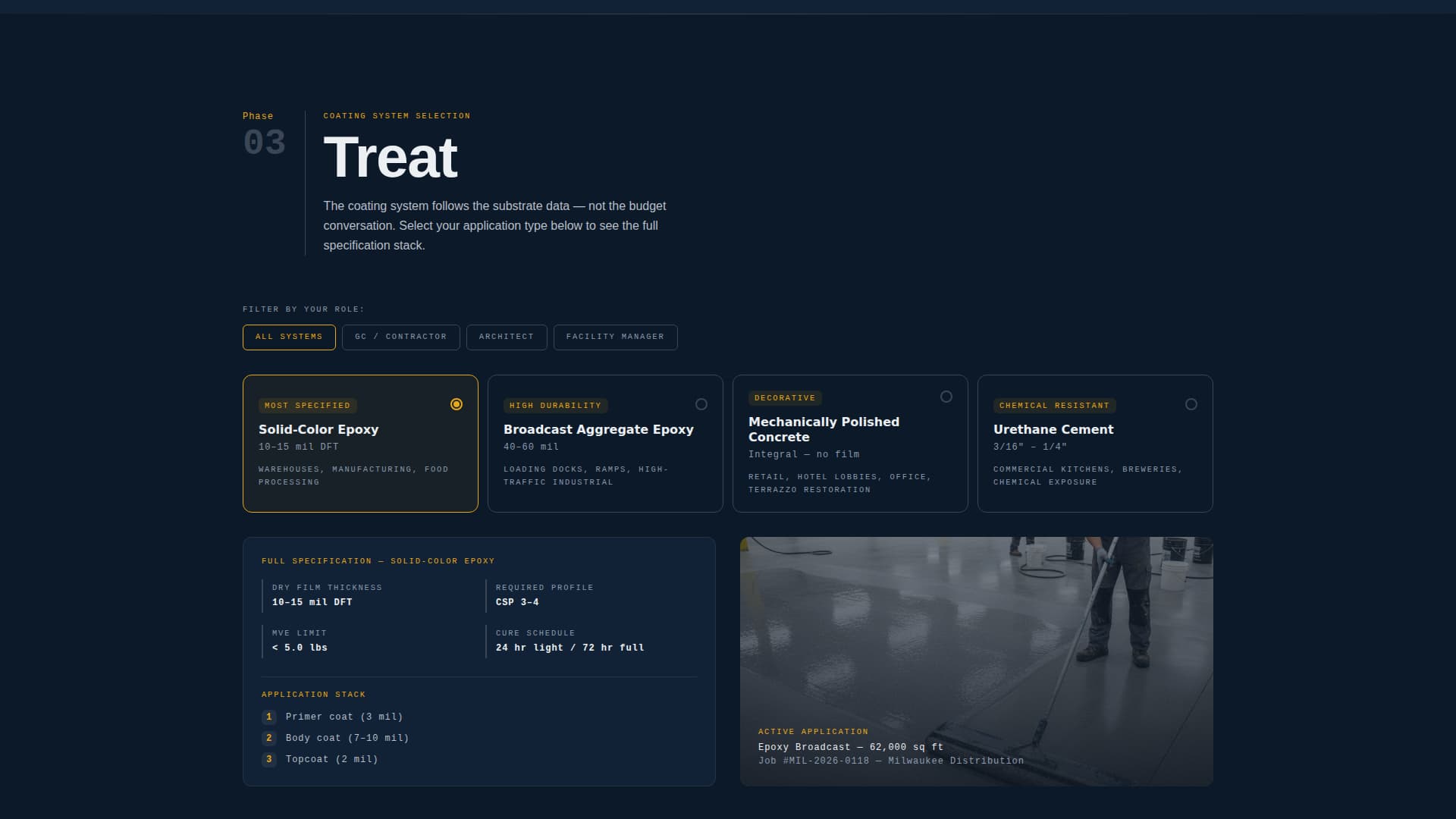 Surface - Precision Finishing Landing Page Template