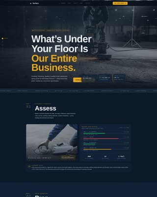 Surface - Precision Finishing Landing Page Template