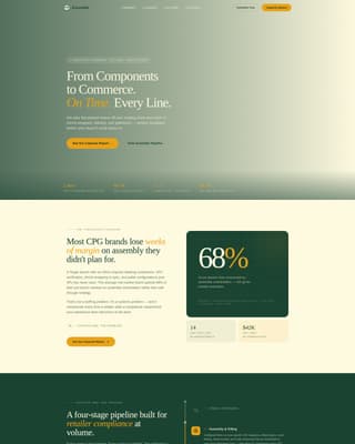 Assemble - Precision Assembly Landing Page Template
