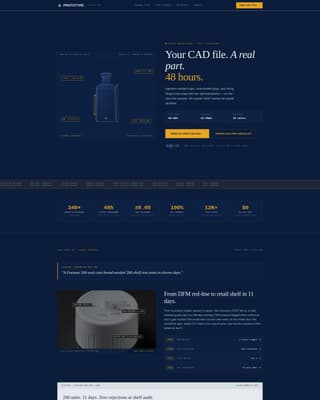 Prototype - Precision Manufacturing Landing Page Template
