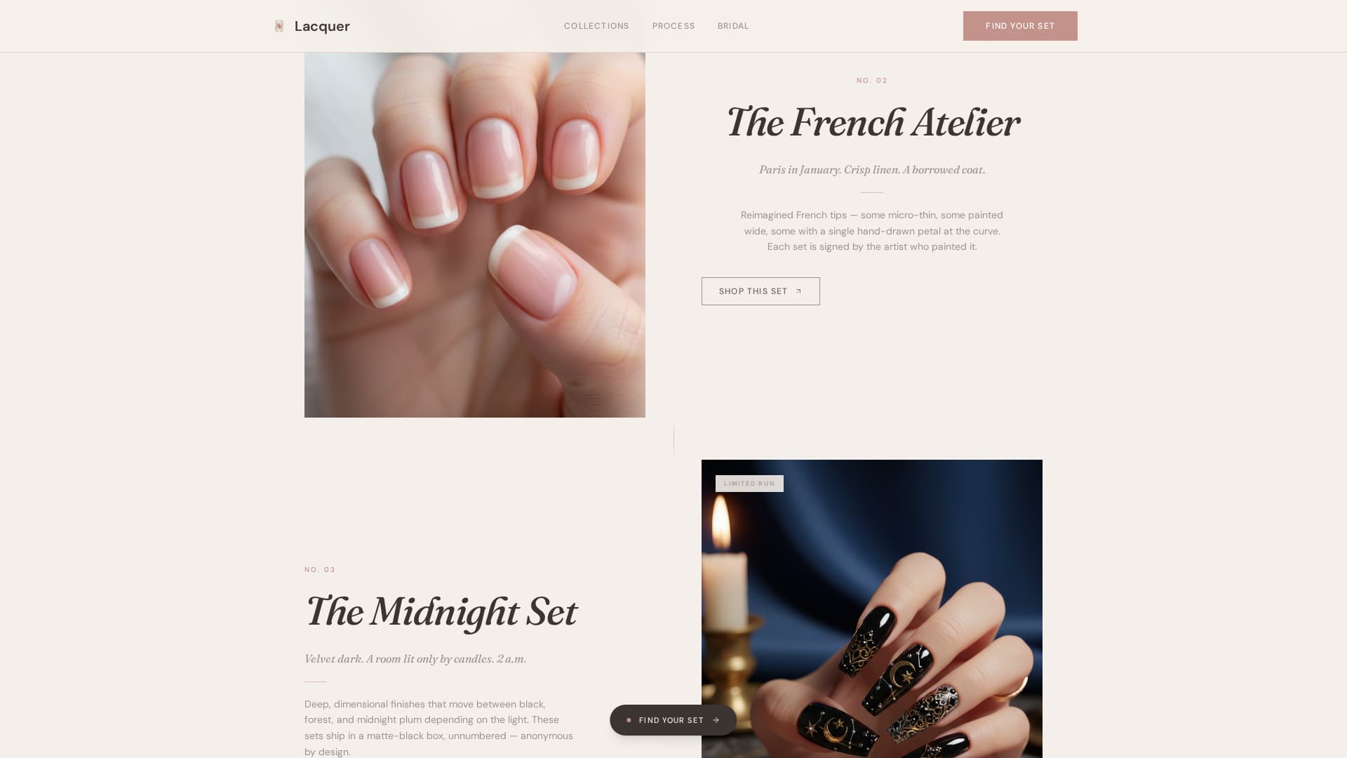 Lacquer - Elegant Presson Landing Page Template