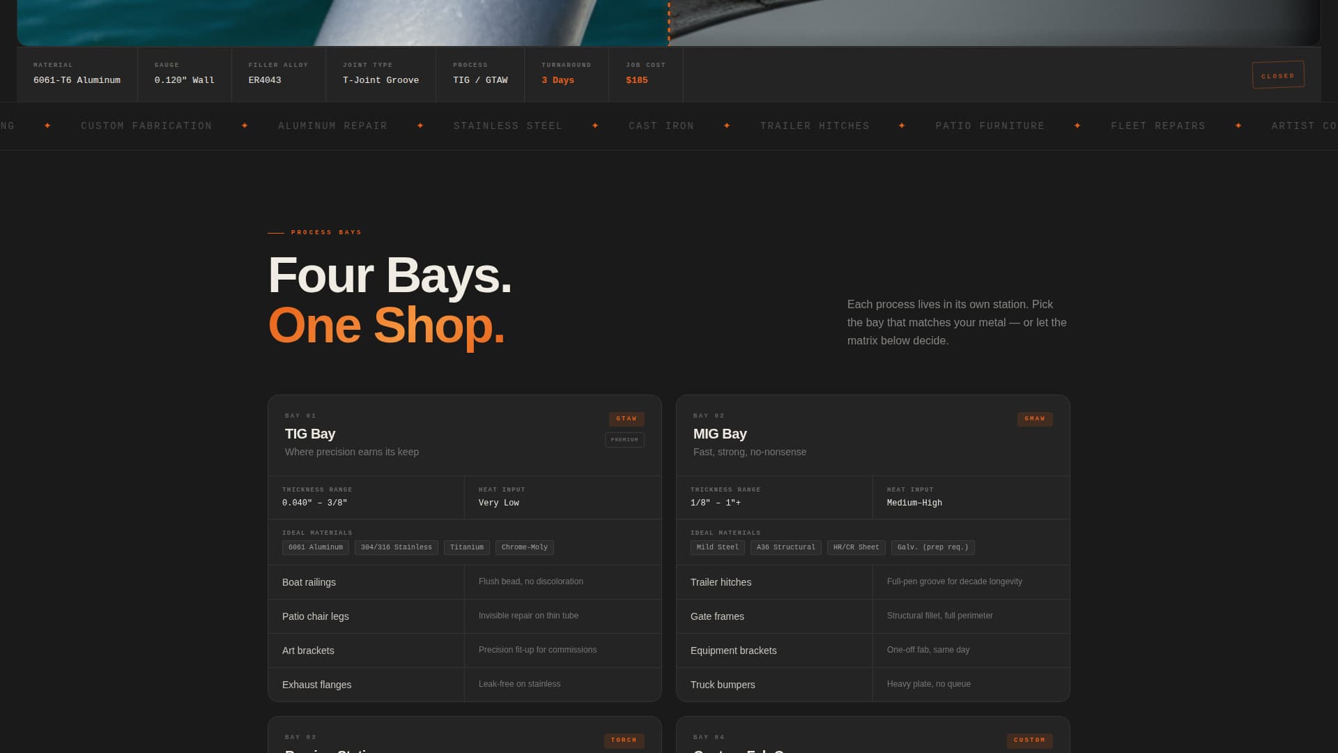 Forge - Industrial Welding Landing Page Template