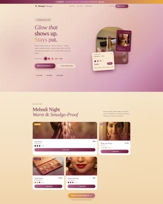 Shringar - Radiant Bridal Landing Page Template