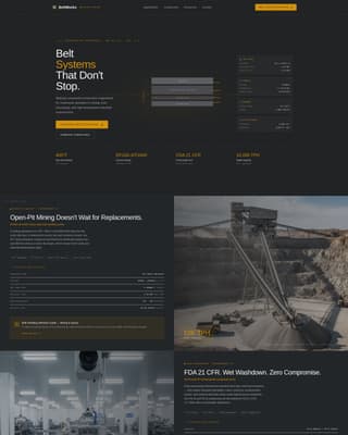 Beltworks - Precision Conveyor Landing Page Template