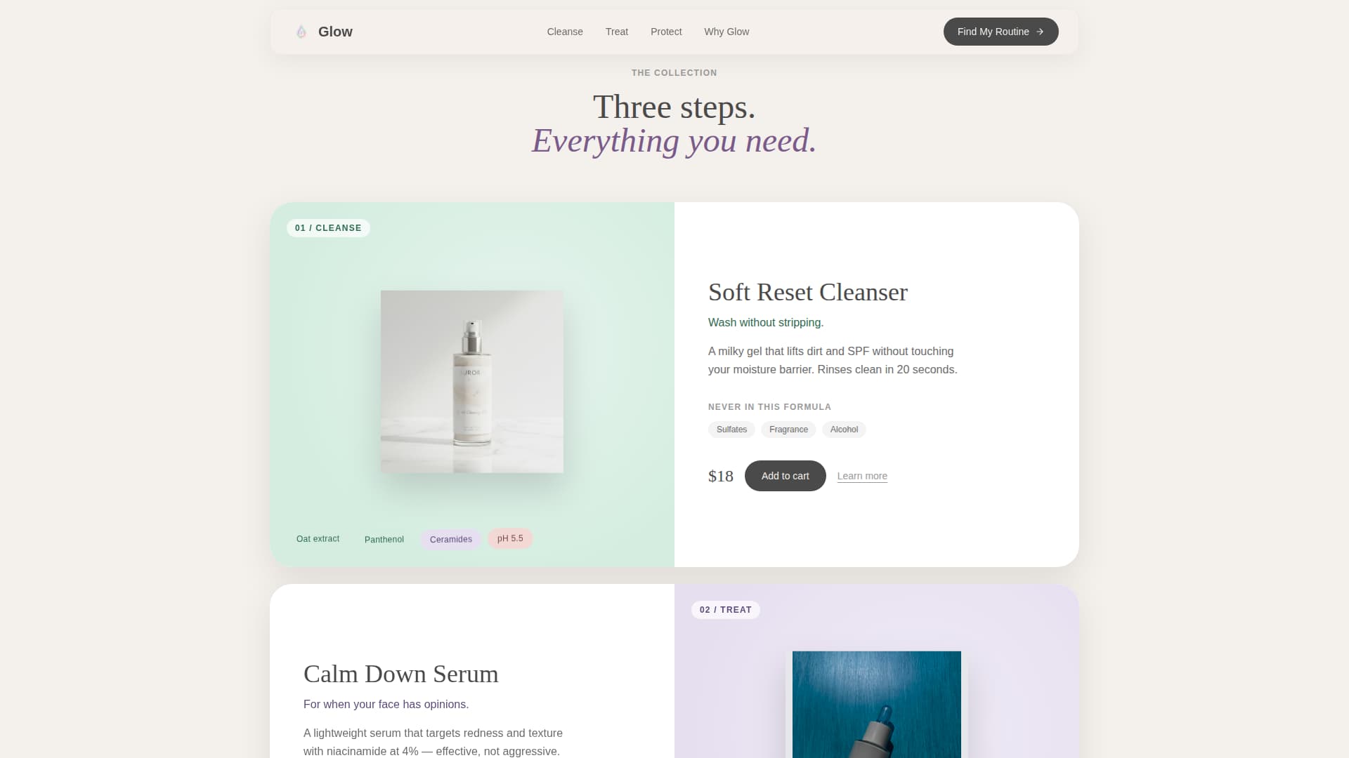 Glow - Radiant Teen Landing Page Template