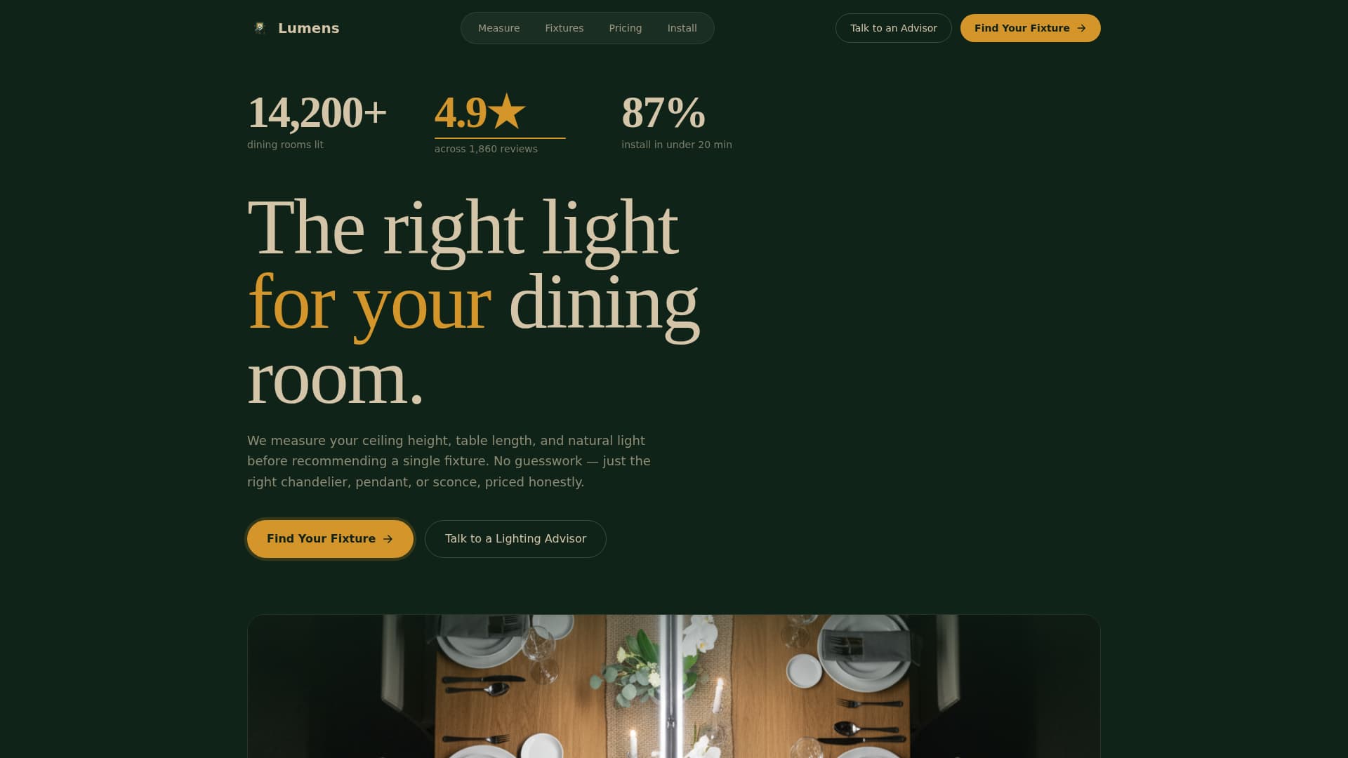 Lumens - Trusted Lighting Landing Page Template