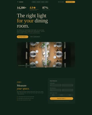 Lumens - Trusted Lighting Landing Page Template