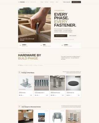 Rigging - Trusted Deckhardware Landing Page Template