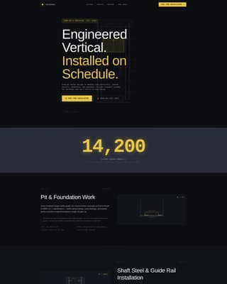 Ascend — Trusted Lift Maintenance Landing Page Template