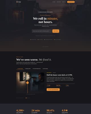 Surge - Rapid Electrical Landing Page Template