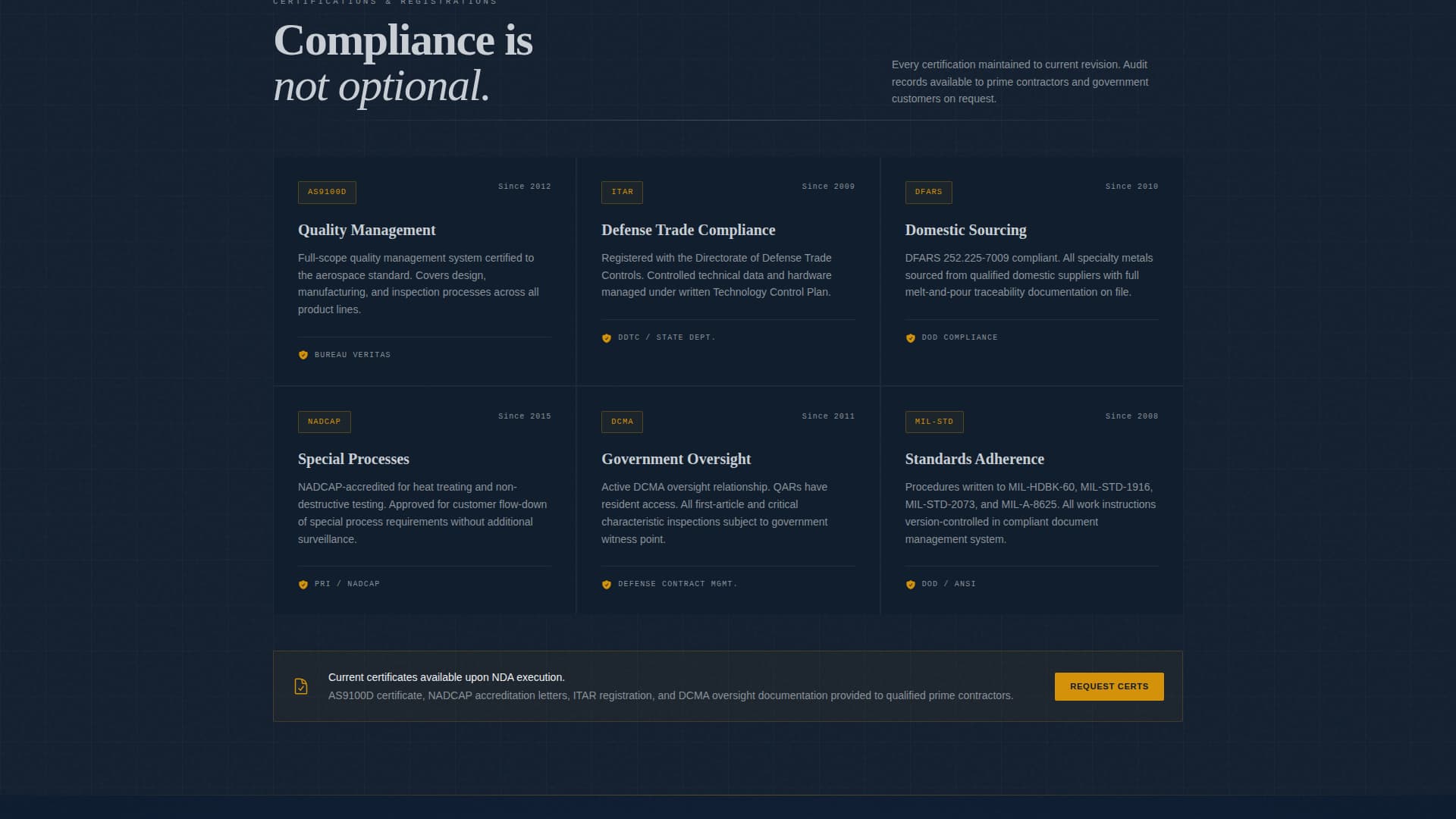 Forge - Precision Defense Landing Page Template