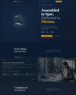 Forge - Precision Defense Landing Page Template