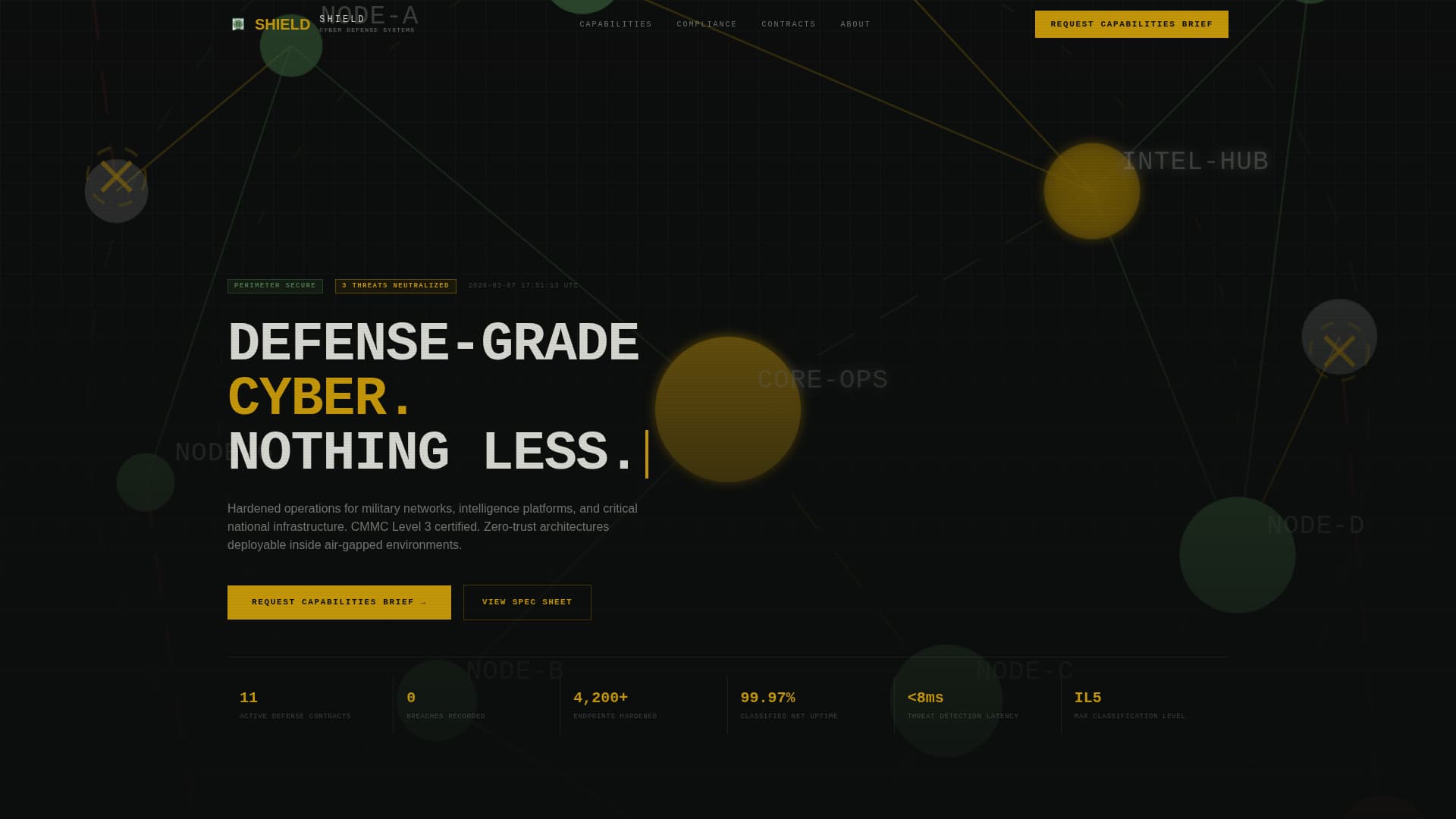 Defense - Premium Cybersecurity Landing Page Template