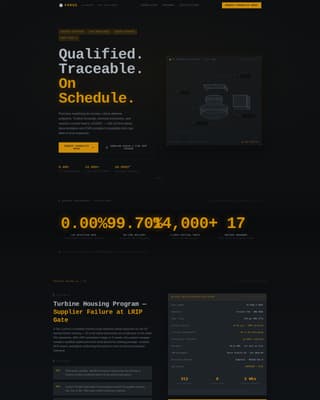 Forge - Precision Defense Landing Page Template