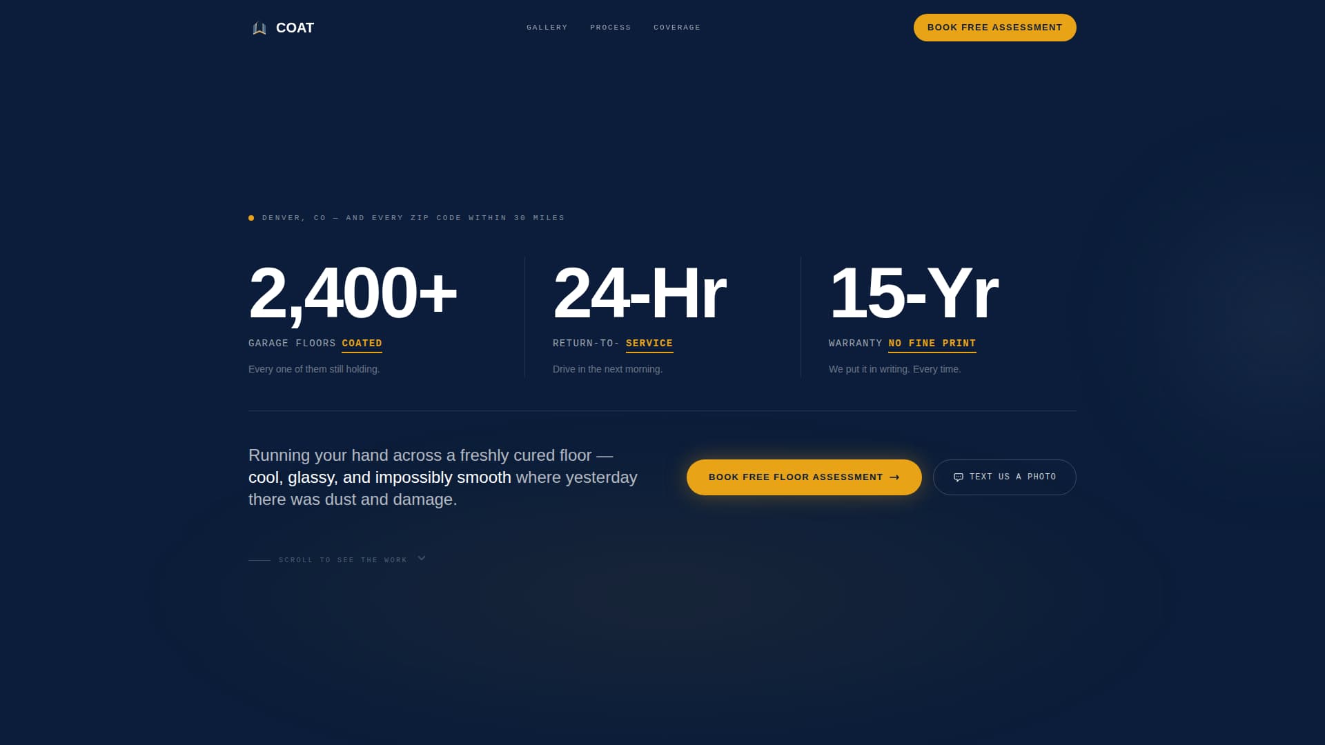 Coat - Seamless Epoxy Landing Page Template