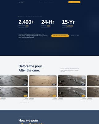 Coat - Seamless Epoxy Landing Page Template