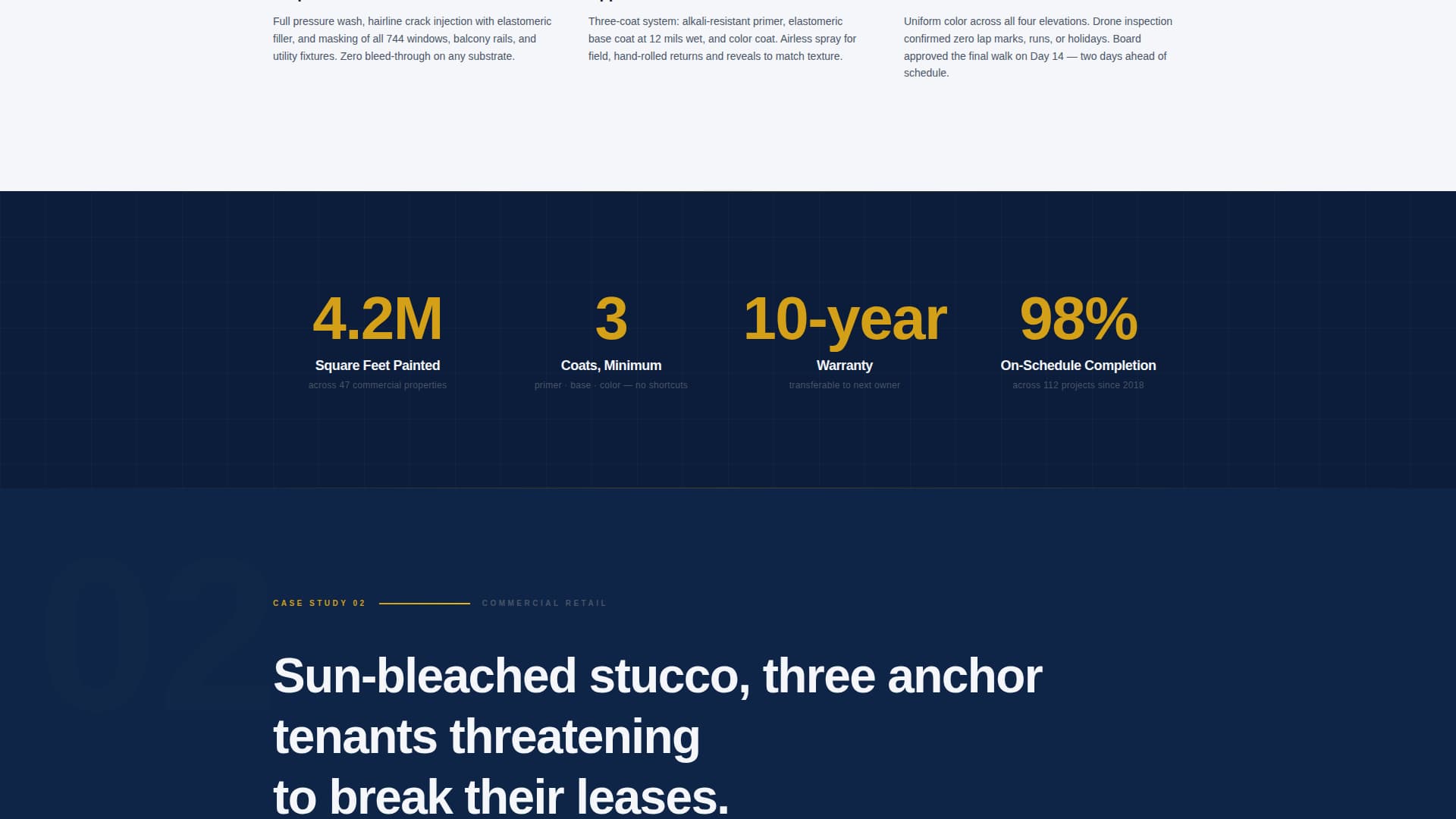 Coat - Precision Exterior Landing Page Template