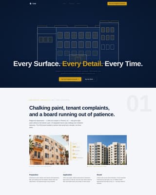 Coat - Precision Exterior Landing Page Template