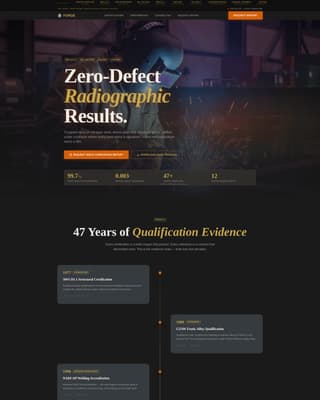 Forge - Certified Defensewelding Landing Page Template