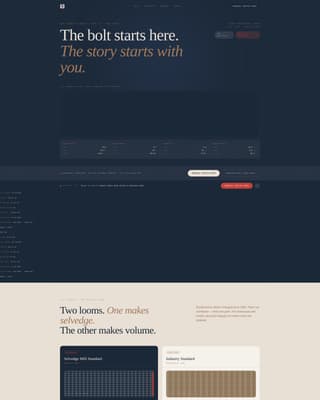 Selvedge - Premium Denimmanufacturer Landing Page Template