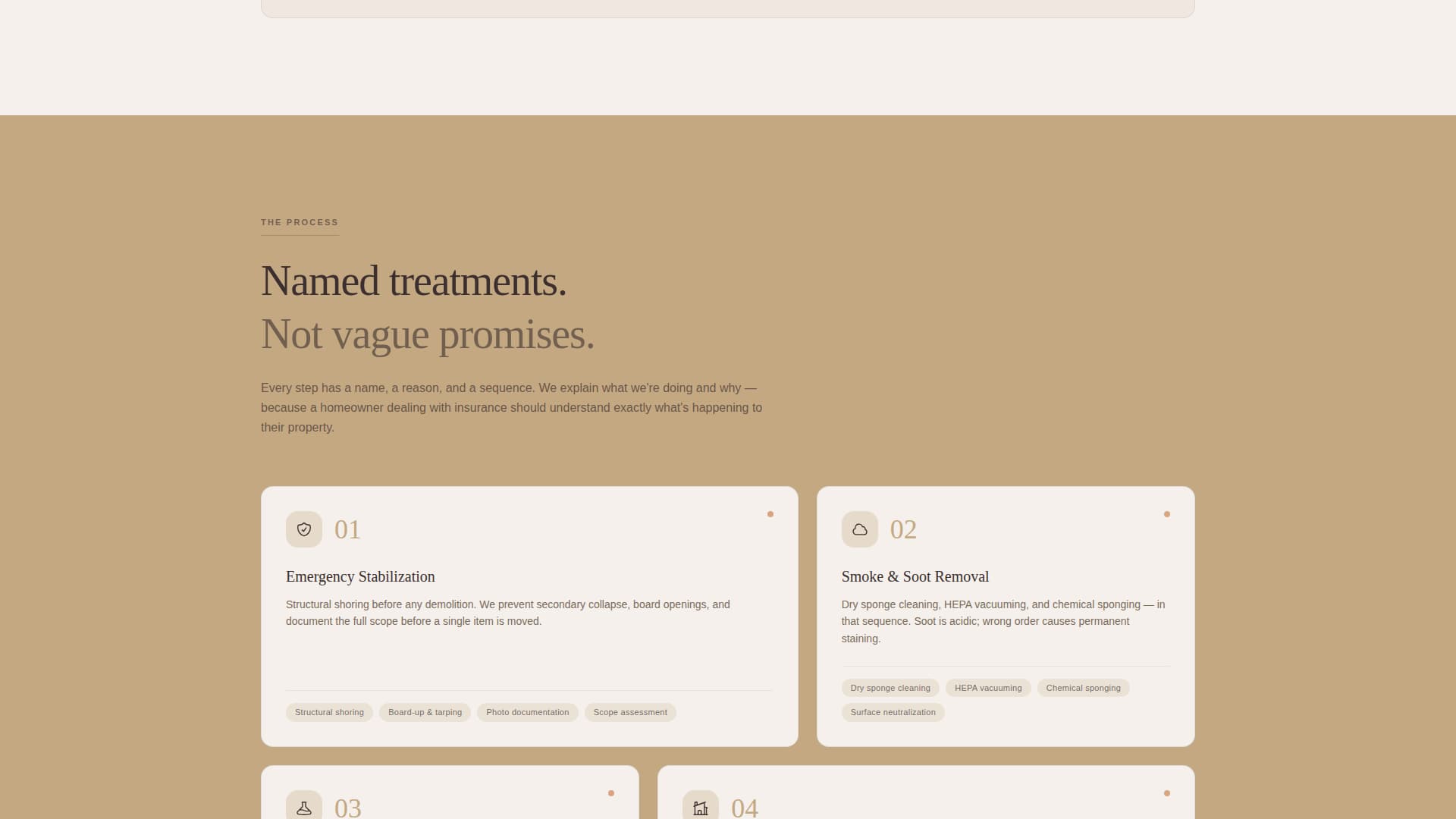 Restore - Trusted Firedamage Landing Page Template