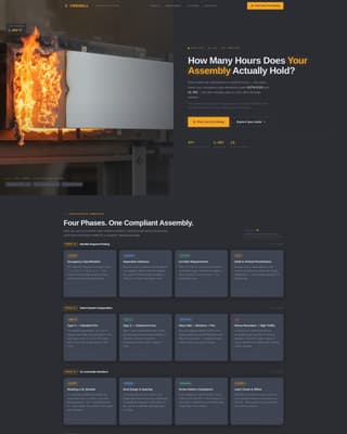 Firewall - Precision Firerated Landing Page Template