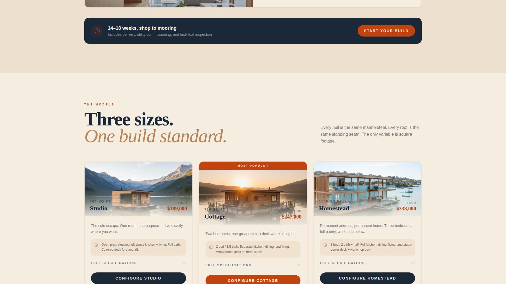 Float - Proven Floatinghome Landing Page Template