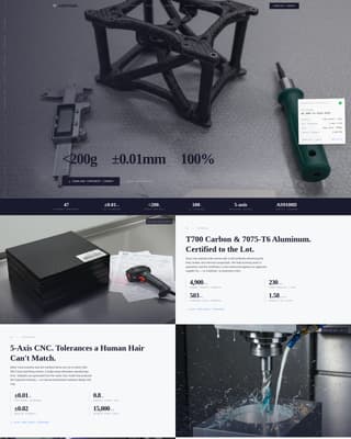 Airframe - Precision Dronecomponents Landing Page Template