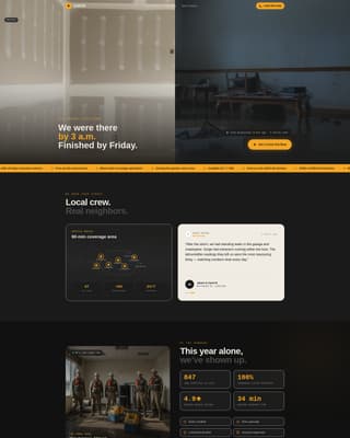 Surge - Rapid Floodcleanup Landing Page Template