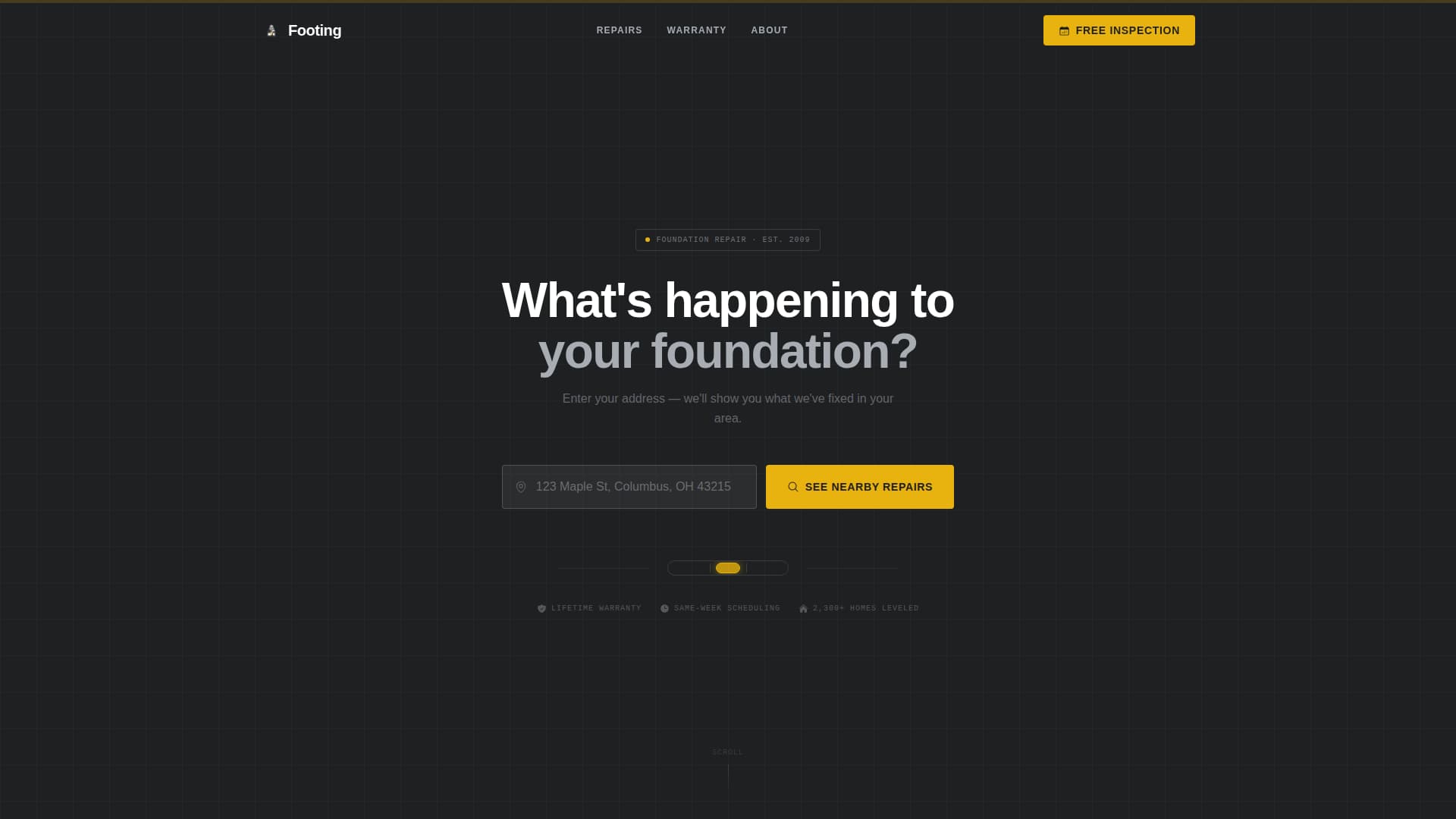 Footing - Trusted Foundationrepair Landing Page Template