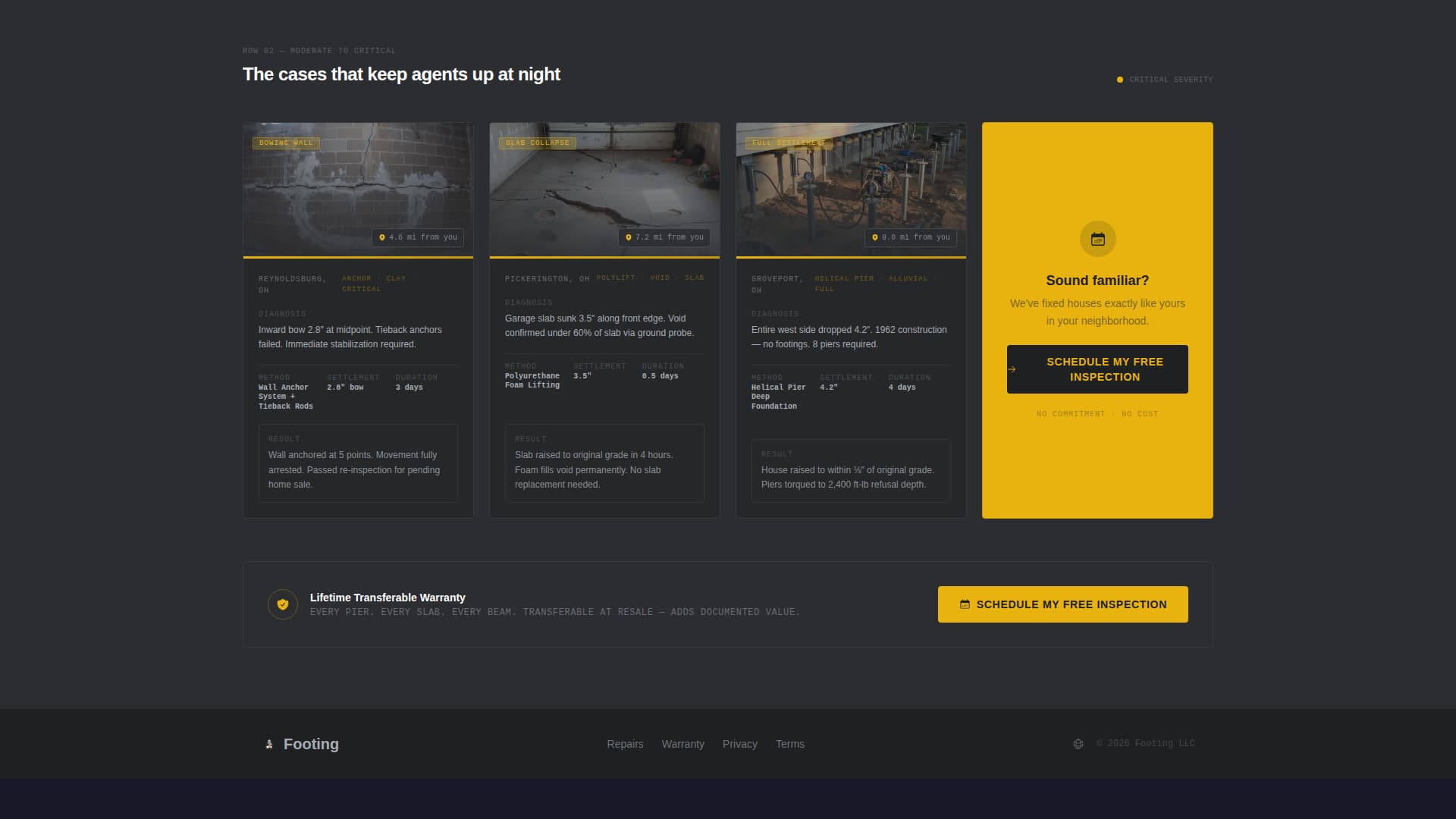 Footing - Trusted Foundationrepair Landing Page Template