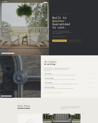 Porch - Guaranteed Outdoor Landing Page Template