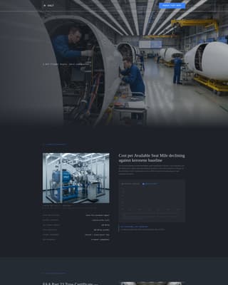 Volt - Precision Aircraft Landing Page Template