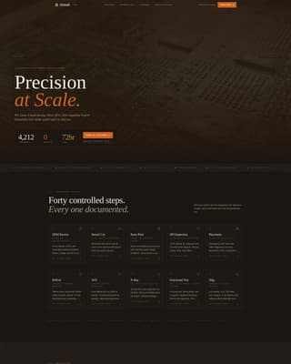 Circuit - Precision Electronics Landing Page Template