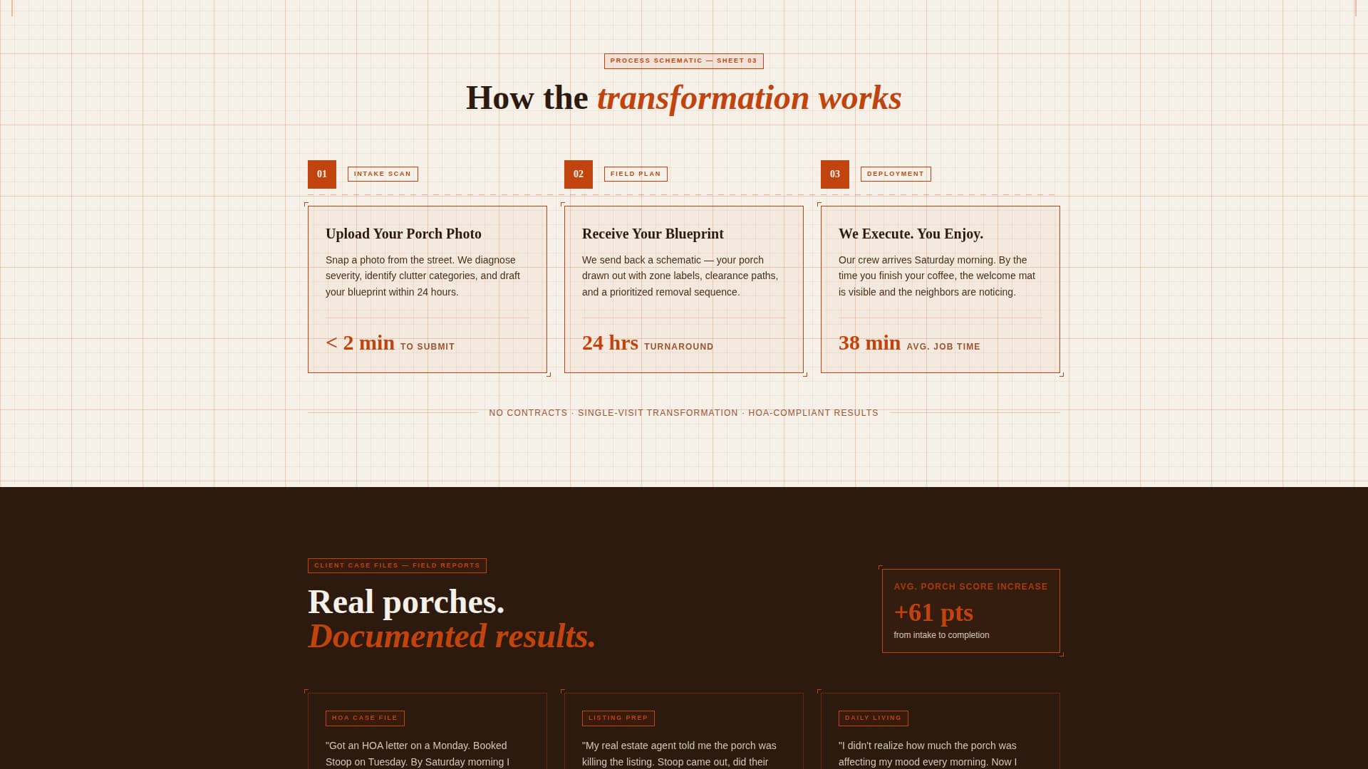 Stoop - Transformative Porchdeclutter Landing Page Template