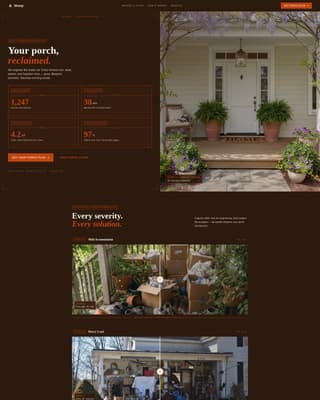 Stoop - Transformative Porchdeclutter Landing Page Template