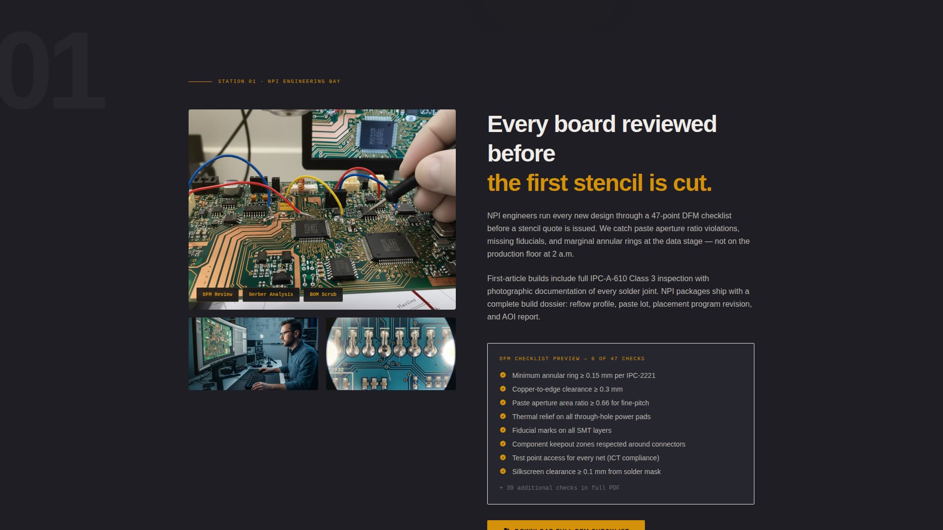Assemble - Precision Electronics Landing Page Template