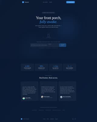 Threshold - Intelligent Porchintegration Landing Page Template