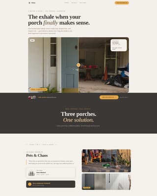 Stow - Weatherproof Porchstorage Landing Page Template