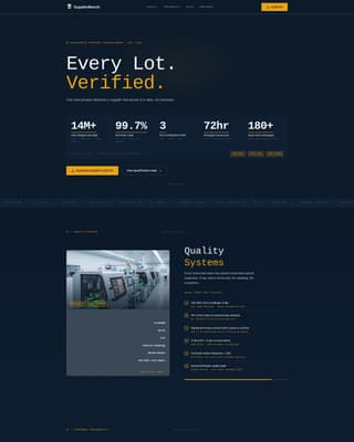 Supplierbench - Precision Electronicsoem Landing Page Template