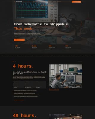 Prototype - Rapid Electronics Landing Page Template