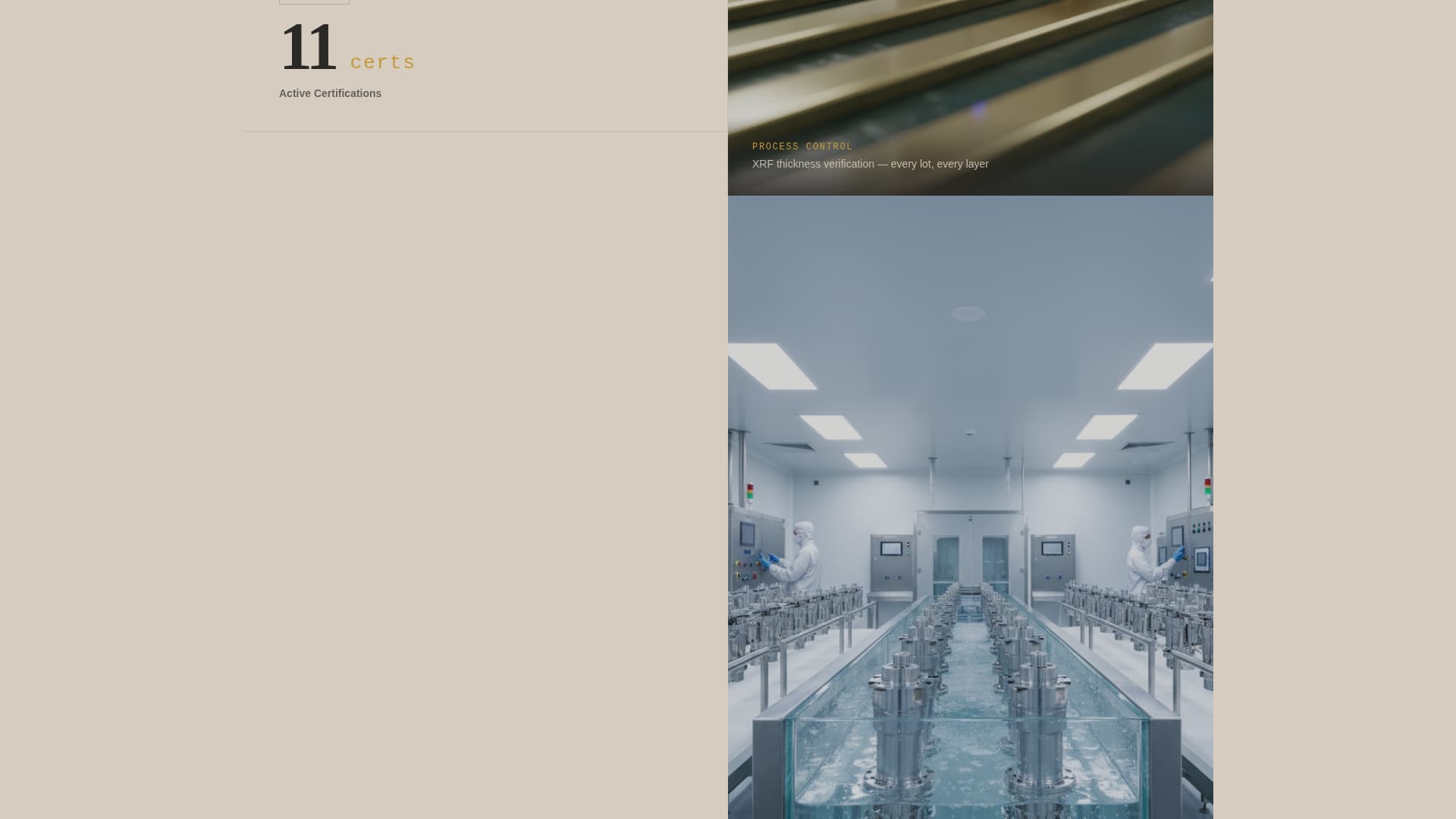 Substrate - Precision Finishing Landing Page Template