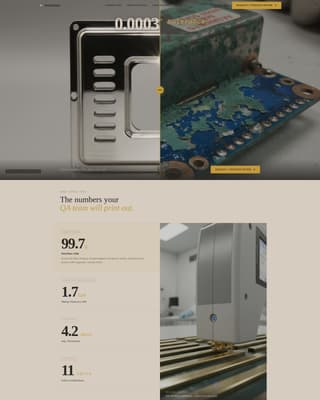 Substrate - Precision Finishing Landing Page Template
